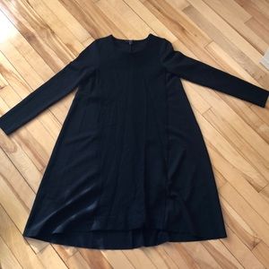 Cos Black Longsleeve A-Line Dress